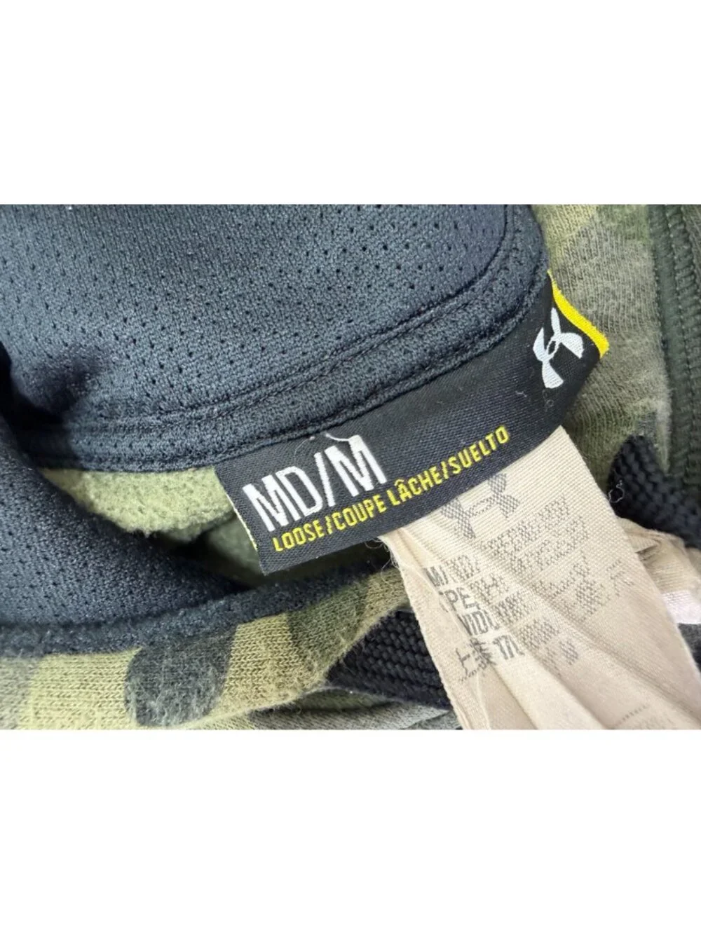 Under Armour Hoodie Sweatshirt Pullover Mens M Fleece Camouflage Military Camo - Picture 3 of 8